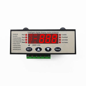 Động cơ thông minh tích hợp bảo vệ AC220V 380V Màn hình hiển thị kỹ thuật số hiện tại quá tải trình tự pha bảo vệ một pha