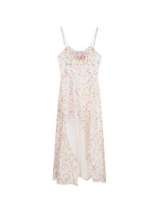 Váy Đuôi Cá Họa Tiết Hoa Cổ Điển Ôm Vừa Vặn Mùa Hè Mới Cho Nữ Thiết Kế Bất Đối Xứng Kiểu Pháp Váy Dài Không Tay