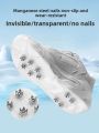Transparent Ice Climbing Shoe Crampons Outdoor Anti-Fall Slipping Proof Winter Sports Climbing Mountaineering Travel Gear. 
