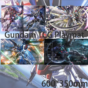 Bandai | Hot DIY Strike Freedom Gundam Card Game Mat Single Player Anime Desk Pad for Kids Design Toy Gift Waterproof Thicken