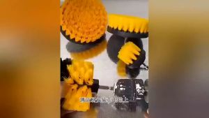 6PCS Drill Brush Cleaner Kit Power Scrubber Brush Head Disc Brush Auto Tires Power Scrubber Cleaning Kitchen Tiles