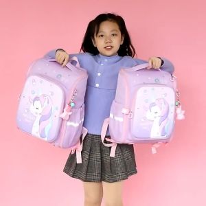 Unicorn School Bag for Girls Kids Large Capacity Backpack For Kids Girl 3in1 Unicorn Schoolbags Cute Bags Luggage Babies Bag Backpacks Pink