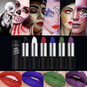 6 Colors Face Body Paint Stick Cream Eyeblack Tube Body Painting Blendable Sticks For Halloween Cosplay Joker Face Paint Makeup