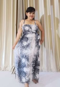 super murah Long Dress Becca Bahan Rayon (Tanpa Outer)