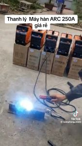 máy hàn điện tử mini ARC 250A siêu khỏe - Máy hàn mini JASIC 250A kèm cáp hàn 3m cáp mát 2m - MÁY HÀN