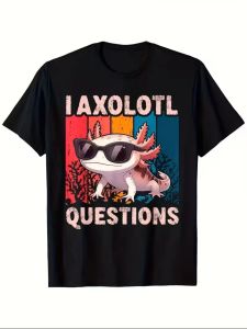 Bandai | I AXOLOTL QUESTIONGS Children Boy Girl T Shirt 2026 New Summer Short Sleeve T-Shirt Cute Style KidS Casual SPORTS Tops
