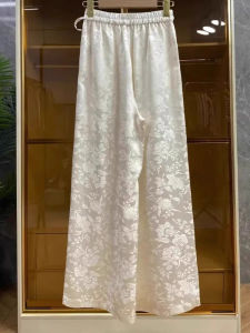 QIAOXIZI | Womens Summer Mid-Age Mom High-Waist Casual Wide-Leg Pants