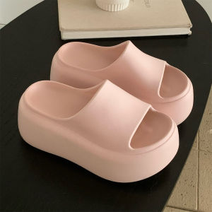 XIXITIAO | Stylish Thick-soled Comfortable Minimalist One-piece Slippers 8cm