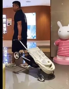 iDS Premium Playkids Baby Stroller Kid Pram Heavy Duty High Seat Cabin Size