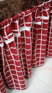 Gorden Kolong Dapur Poni Renda Kotak