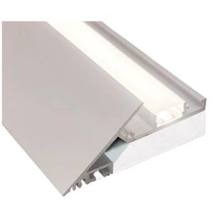 Suspended Ceiling Led Strip Light 45 Degree Angle Slope Profile Thin as Reflective Linear Lighting Material for Home Decor