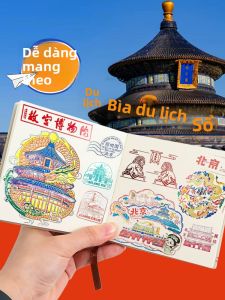 MONLEYTA | Travel Stamp Book Collection Beijing Museum Tour Souvenir Passport Scrapbooking Postcard Xian Attraction Visit Book Palace