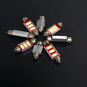 10pcs Canbus New IC 12V C5W C10W Led Bulb 31mm 36mm 39mm 41mm Car Festoon Light Interior Dome Reading Trunk Lights 6000K White