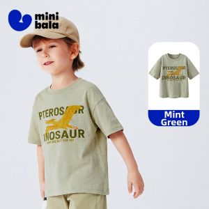 MINI BALA | Cotton Breathable Dinosaur Textured Cotton T-Shirt