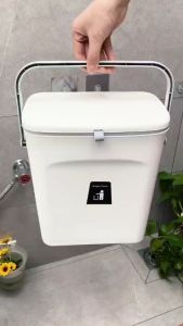 ถังขยะในครัวติดผนังในครัวเรือนเปียกและแห้งพร้อมฝาปิดขยะในครัวขยะเปียกห้องน้ำพิเศษ