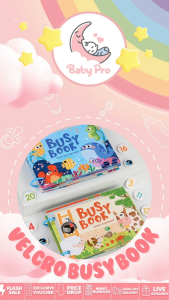 Smart Sprout Kids Busy Book Tearable Velcro Books Educational Toys