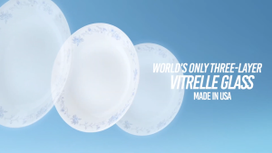 CORELLE 16pc Dinnerware Set - Black & White