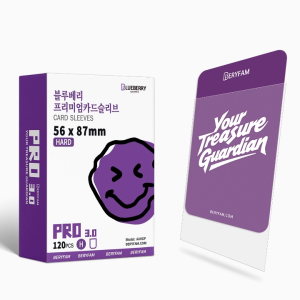 120pcs BERYFAM Sleeves 56x87 Kpop Toploader Photocard Protector Hard Card Sleeves Photocard Blueberry