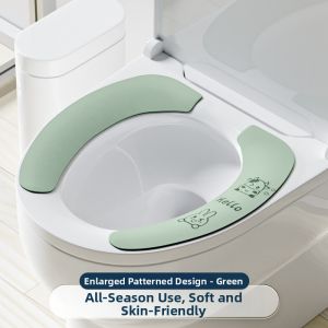 FANSANG | All-Season Waterproof Wash-Free Adhesive Toilet Seat Cover