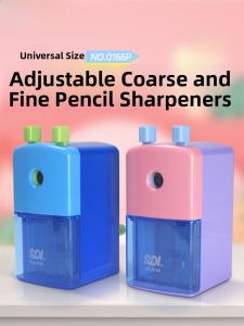 SDI Hand Crank Metal Pencil Sharpener Triangle Hexagonal round Shape for Primary School Students Multi Functional Pencil Sharpener