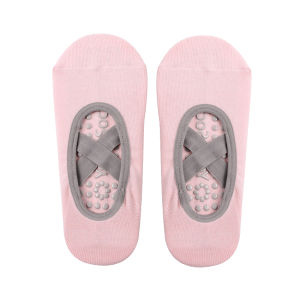 ถุงเท้าซิลิโคน กันลื่น ถุงเท้าข้อสั้น สายไขว้ ถุงเท้าโยคะ yoga socks ถุงเท้า1คู่ ถุงเท้าเต้นบัลเล่ต์ ถุงเท้าฟิตเนส ถุงเท้าออกกำลังกาย สำหรับเล่นโยคะ