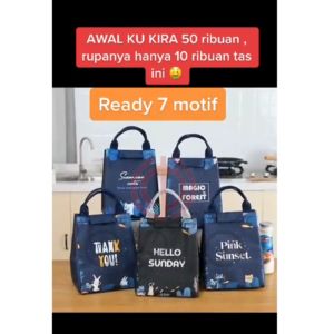 OMYGOOSE TAS BEKAL MAKAN LUNCH BAG / TAS BEKAL MOTIF / TAS MAKANAN ALUMUNIUM FOIL / LCB 03