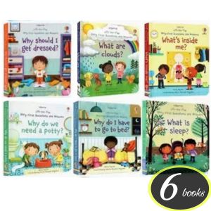 (12 books) Usborne Lift the Flap Very First Question & Answer Hardcover Boardbook Kids Early Learning 英文原版生活习惯 你问我答翻翻书 早教启蒙益智