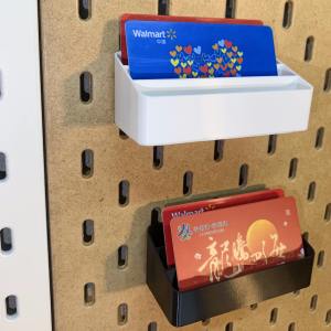 ชั้นวางบัตรใส่ช่องรู ช่องเก็บบัตร ช่องใส่เอกสาร อุปกรณ์เสริม SKADIS สำหรับบ้าน สินค้า DIY วัสดุพลาสติก