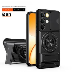 Ốp Điện Thoại Realme Chống Sốc Tích Hợp Giá Đỡ Từ Tính - Vỏ Bảo Vệ Có Vòng Giữ Điện Thoại Chống Trầy Xước Dành Cho Các Mẫu 16 15 14 Pro C71 C51 C53 C55 C61 C63 C71 C85 C67