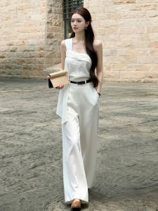 Y6Y | Bộ Áo Một Vai và Quần Ống Rộng Cao Waist