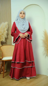 Kurung Raudah Layer | Kurung 2in1 Blouse Labuh Muslimah | Kurung Labuh Muslimah | Kurung Raudah Ala Dress | Baju Kurung Raya 2025