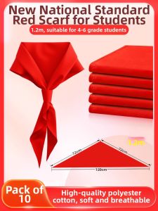 FEIYU | Colorfast Breathable Cotton Red Scarf 1.2m