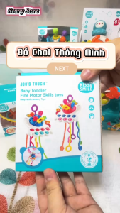 (Hàng loại 1) Đồ chơi GIÁO DỤC SỚM MONTESSORI cao cấp thông minh đĩa bay rút dây gặm nướu silicon kết hợp vận động tinh giáo dục sớm cho bé trẻ sơ sinh