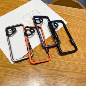 for iPhone 16 16 Plus Bumper Case No Back Built-in Camera Cover & Compatible with MagSafe Slim Lightweight TPU+PC Bumper Frame Cover Backless Shockproof Excellent Heat Dissipation