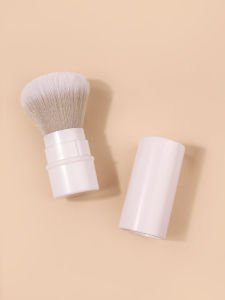 Cọ Trang Điểm Đa Năng Có Thể Thu Gọn Kèm Nắp Chống Bụi Dùng Cho Phấn Phủ Má Hồng Tạo Khối Cán Làm Bằng Sợi Len