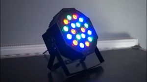 18 LED Mini LED Flat Par Light Christmas Stage lights DMX Controlled US Plug