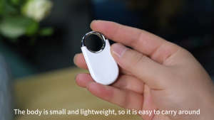 Key Finder Bluetooth Tracker Locator Pairs with Apple Find My (iOS only) Item Finder for Keys Wallet Pets Bag Backpack and Suitcase with Alarm& Left-Behind Remind Long Distance Smart Tracker Tags Replaceable Battery