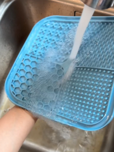 Slow Feeding Pet Bowl with Mat Anti-choking Silicone Lick Plate Suction Bowl Soft Rubber Small Dog Food Basin Puppy