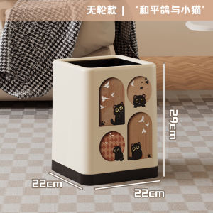 Thùng Rác Nhà Bếp Dung Tích Lớn 2025 Phong Cách Mới Hình Mèo Trang Trí Xe Hơi Sang Trọng Thanh Lịch Dùng Trong Gia Đình