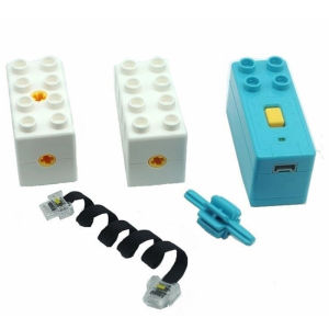 มอเตอร์ชิ้นใหญ่9656ใช้ได้กับ45300 Wedo 2.0ไฟฟ้าแบบโปรแกรมได้อนุภาคเกียร์ขนาดใหญ่บล็อกตัวต่อการศึกษา