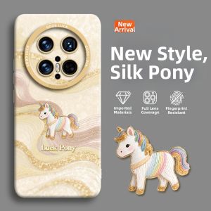 GGUU | Stylish Protective Case for Huawei Mate Phones Stand Full Enclosure with Rope