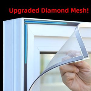 Magnetic Suction Diamond Net Anti-Mosquito Self-Installed Car Window Shade Velcro Simple For Home Magnet Sand Curtain Self-Adhesive Dustproof Window