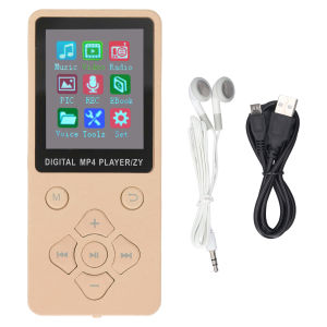 MP3 MP4 Player Bluetooth 5.0 Super Thin 1.8 Inch Color Screen 128G Expandable Memory Portable Video Music Player MP3 MP4 Player