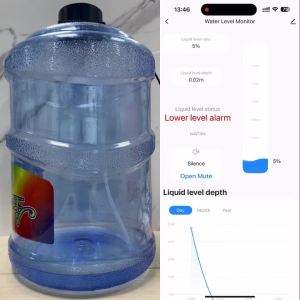 Fabo | Tuya WiFi or ZIgbee Ultrasonic Water Level Sensor Wireless Gauge Water Tank Level Monitor Waterproof IP65 Water Leak Detector