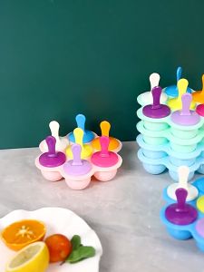Silicone Baby Popsicle Ice Cream Ice Drop Maker DIY for Teething Kid
