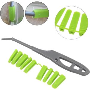 9 In 1 Glass Glue Angle Scraper Sealant Spreader Finishing Tool Kit Easy Clean for Window Tile Kitchen Sink Shower Joint Set