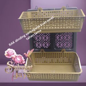 RAK dinding serbaguna/tempat sabun kamar mandi/RAK/tempat alat kebersihan
