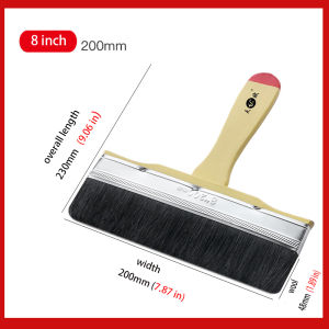 Pig Hair Brush Wooden Handle Tools Decoration Painting Latex Coating Cleaning Barbecue Baking Painting