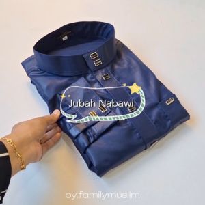Jubah Pria Remaja Dewasa Tangan Manset/Gamis Nabawi Mewah Terbaru