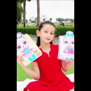 Học liệu bóc dán thay đồ cho búp bê giấy Toca Boca outfit doll quần áo búp bê